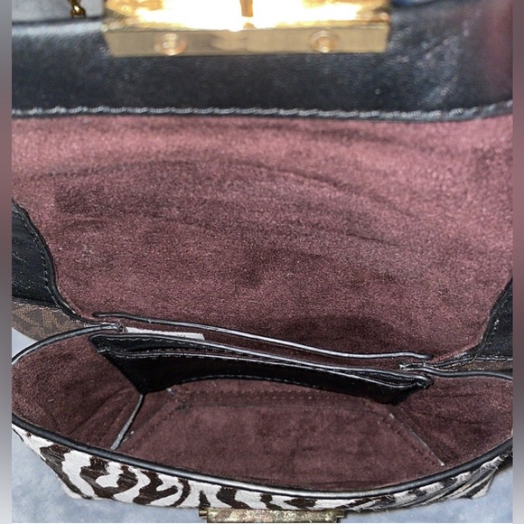 Michael Kors Extra Small Cece Convertible Chain Black Multi/Gold Crossbody - Picture 6 of 6